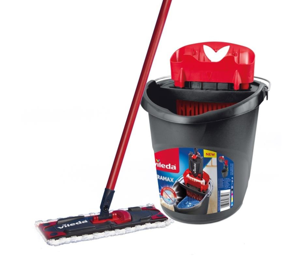 VILEDA Zestaw UltraMax BOX - mop płaski + wiadro - 393335 - zdjęcie 9